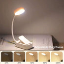 Luminária de Clipe Sem Fio Recarregável – Luz LED Portátil para Leitura, Estudo e Cabeceira