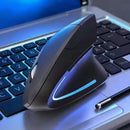 Mouse Vertical Ergonômico Sem Fio HOMEFISH – 3 DPI Ajustáveis e Conexão 2.4GHz