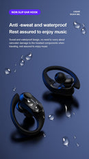 Lenovo-Fones de Ouvido Esportivos Sem Fio com Microfone, Controle de Botão, Disp