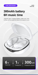 Lenovo-Fones de Ouvido Esportivos Sem Fio com Microfone, Controle de Botão, Disp