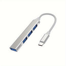 Transforme 1 única entrada USB-C em 4 portas de alta velocidade e conecte pendrives, mouses, teclados e HDs no seu notebook ou celular sem travar nada.