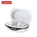 Lenovo-Fones de Ouvido Esportivos Sem Fio com Microfone, Controle de Botão, Disp