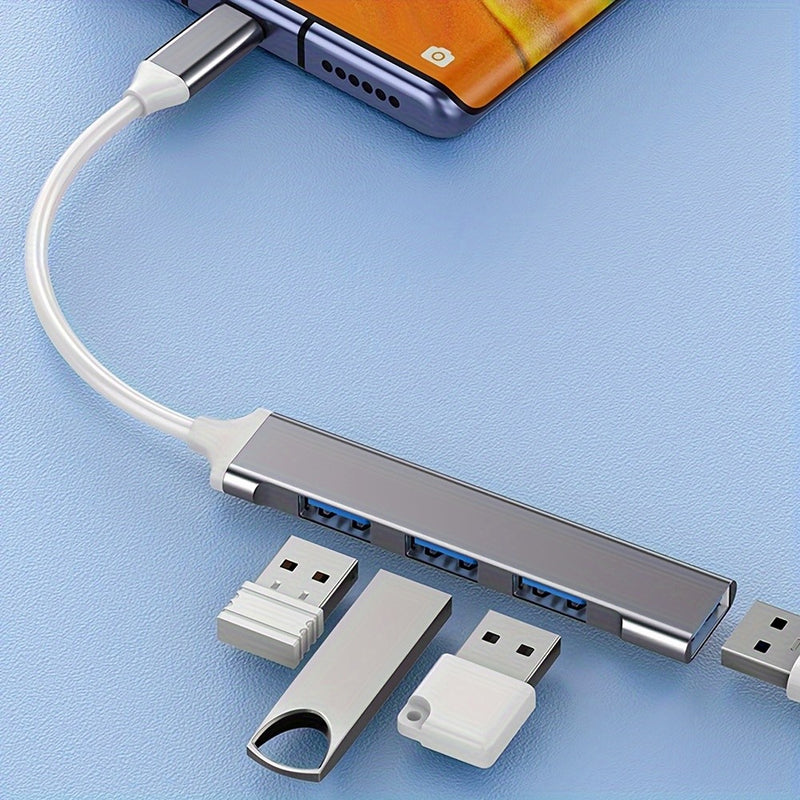 Transforme 1 única entrada USB-C em 4 portas de alta velocidade e conecte pendrives, mouses, teclados e HDs no seu notebook ou celular sem travar nada.