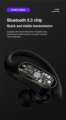 Lenovo-Fones de Ouvido Esportivos Sem Fio com Microfone, Controle de Botão, Disp
