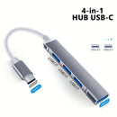 Transforme 1 única entrada USB-C em 4 portas de alta velocidade e conecte pendrives, mouses, teclados e HDs no seu notebook ou celular sem travar nada.