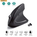 Mouse Vertical Ergonômico Sem Fio HOMEFISH – 3 DPI Ajustáveis e Conexão 2.4GHz