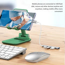 Transforme 1 única entrada USB-C em 4 portas de alta velocidade e conecte pendrives, mouses, teclados e HDs no seu notebook ou celular sem travar nada.